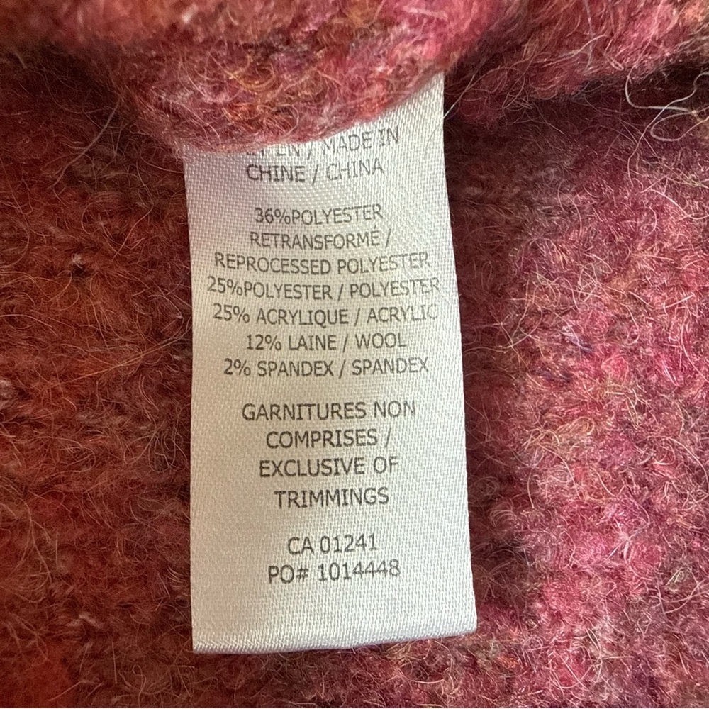 Twik Simons Wool Blend Ombré Gradient Cropped Sweater Multicolor Size Large - Picture 5 of 8